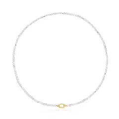 TOUS - COLLAR ORO 1ªLEY OVAL LABRADORITAS 42CM