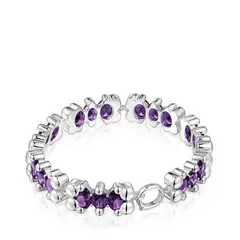 TOUS - PULSERA PLATA OSOS LGG ZAFIRO LILA