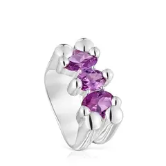 TOUS - ANILLO PLATA LGG ZAFIRO LILA N14