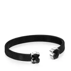 TOUS - PULSERA ACERO IP PLATA ONIX