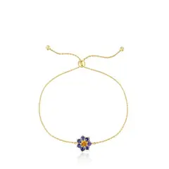 TOUS - Pulsera Oro 1ªley Flor Iolita Citrino