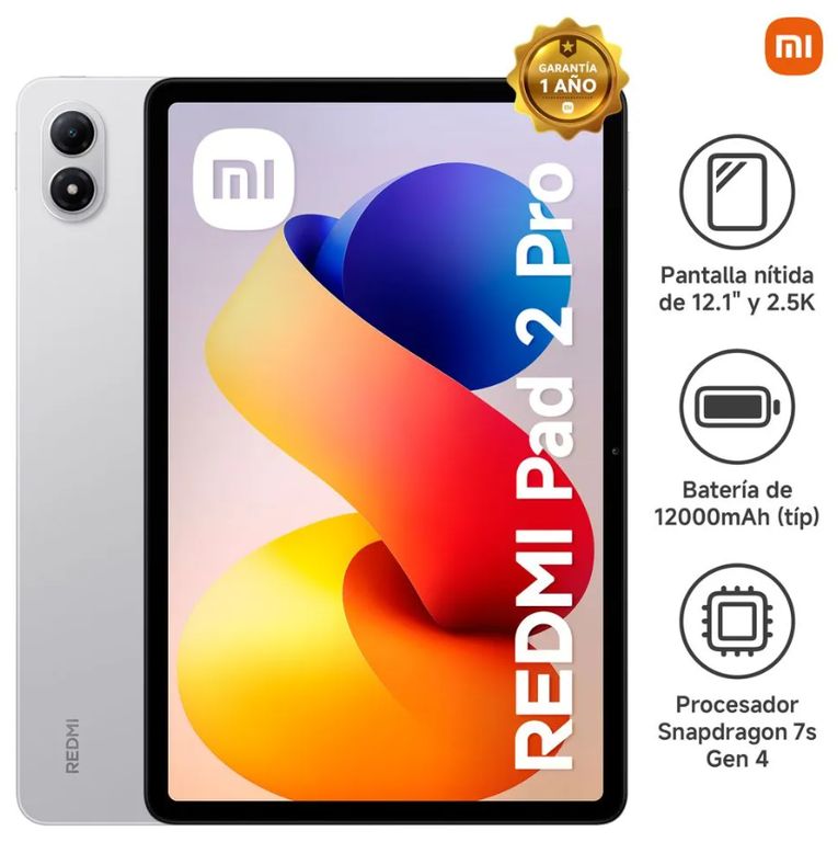Tablet Redmi Pad 2 Pro 12.1" 8GB 256GB UFS Silver