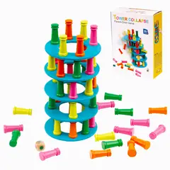 GENERICO - Jenga Didáctico de Colores con Dado