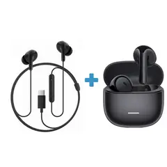 XIAOMI - Audífonos Redmi Buds 8 Active Negro + Audifono Tipo C