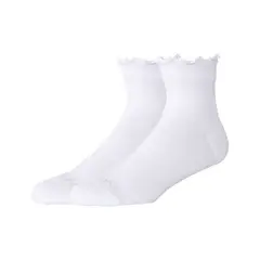 NEW BALANCE - Medias Active Ruffle Quarter Socks 2 Pack Blanco