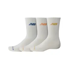 NEW BALANCE - Medias Everyday Crew 3 Pairs Blanco