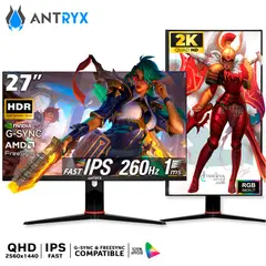 ANTRYX - MONITOR GAMING XTREME VISION IPX2755QPXOP, 27 Fast IPS, 2K QHD, 260Hz, 1ms, G-Sync