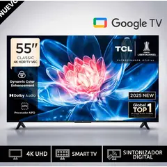 TCL - Televisor 55” 55V6C UHD 4K Smart TV 2025