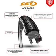 CST - LLANTA PARA BICICLETA JACK RABBIT PRO 29 X 2.25