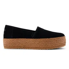 TOMS - Alpargatas Black Suede Wm Valcia Esp Mujer