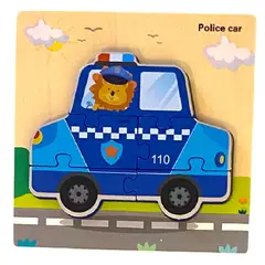 GENERICO - Rompecabezas de Encaje Policía - 5 Piezas