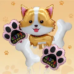 GENERICO - Globos para cumpleaños de perrito Decoración completa