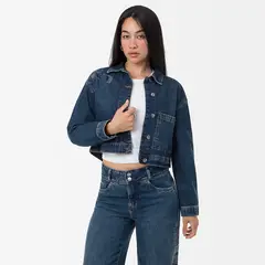 GOCCOS - Casaca Xale C Denim Mujer