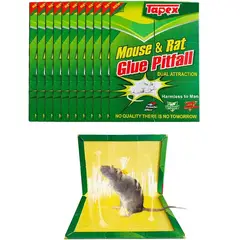 GENERICO - Trampa Para Ratas Pericotes Pegamento Adhesivo X 5 und Pegajosa