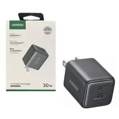 UGREEN - Cubo de Carga Original de 2 Puertos 30W