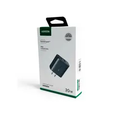 UGREEN - Cargador 20W 2 Puertos Carga Rapida X227 45303 Negro