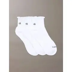 CALVIN KLEIN - Paquete de 3 medias cushion ruffle CK