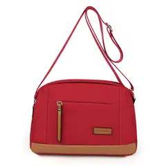 KELLER - Morral para Mujer con Correa Ajustable y Múltiples Bolsillos Rojo ML5