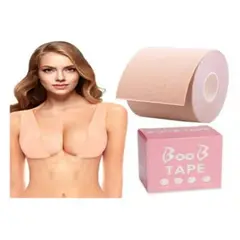 GENERICO - Cinta Adhesiva Boob Tape 5cm X 5m - Soporte Invisible y Seguro