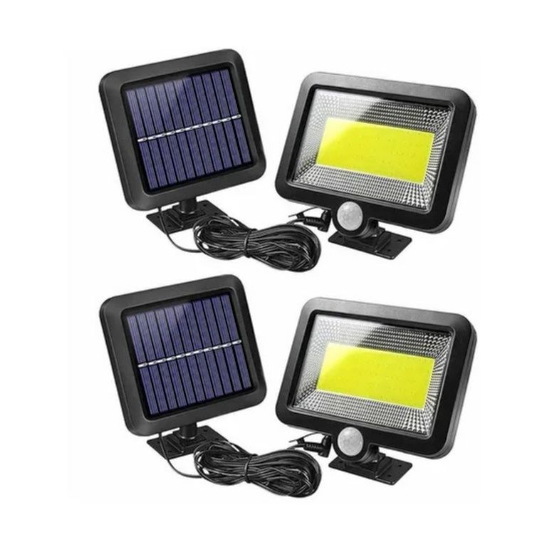 Pack X2 Reflectores Solares Led con Sensor de Movimiento