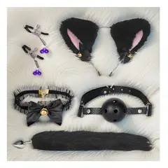 GENERICO - TAPON ANAL PLUG COLA DE ZORRO PUNTA DE ACERO PEZONERA MORDAZA BONDAGE