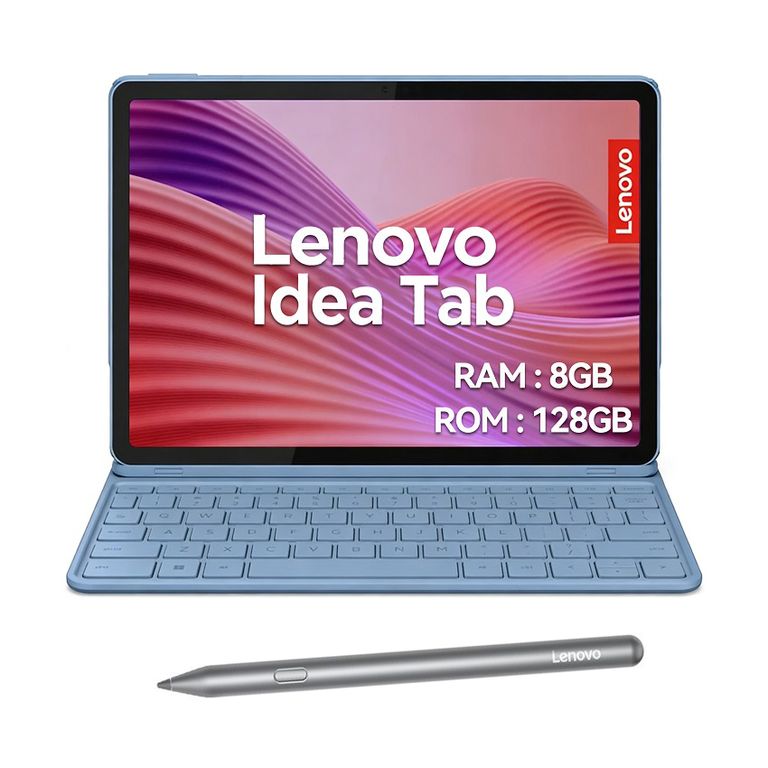 Tablet Idea Tab 8+128GB 11 WIFI 2.5K-Gris+ Teclado Azul Lenovo+Lápiz táctil