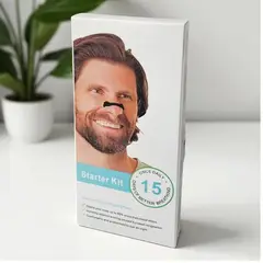 GENERICO - Kit Dilatador Nasal Mejora Respiratoria Iman X 15 UND Tiras Nasales BLANCO