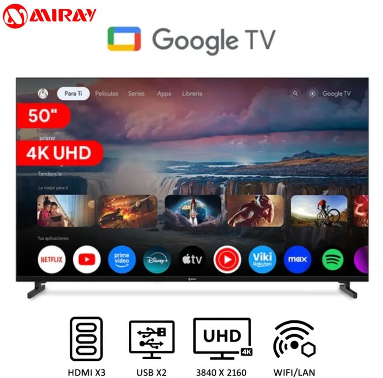 Televisor MK50 E2000GBT Google TV LED 4K UHD 50
