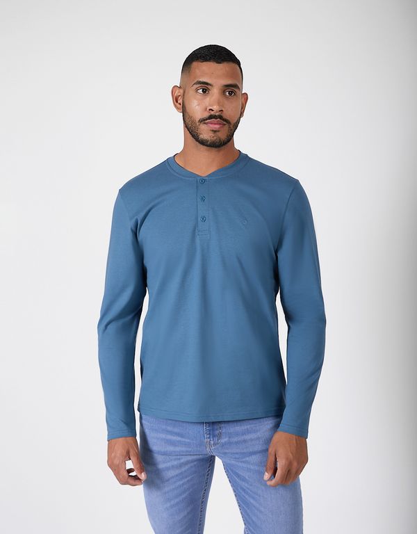 Polo Regular Fit Manga Larga Hombre Roko