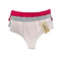 MINTANA - PACK 3 TRUZAS CULOTTE COLORES ALGODON MUJER