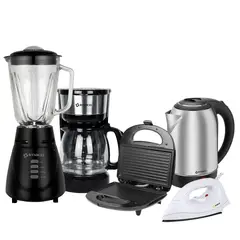 IMACO - Penta-combo Licuadora + Hervidor + Grill + Cafetera + Plancha