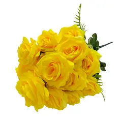 FLORIPA - Bouquet De 18 Rosas Artificiales De 58Cm BG318001-AM FLORIPASTORE