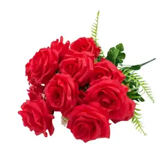 FLORIPA - Bouquet De 18 Rosas Artificiales De 58Cm BG318001-RJ FLORIPASTORE