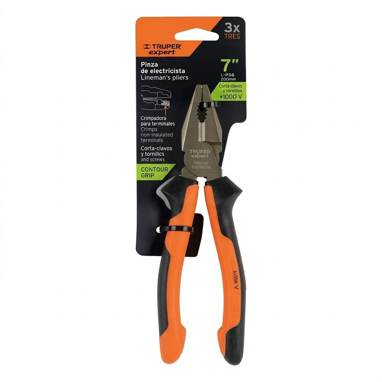 Alicate Universal Profesiona 7 18cm Para Electricista GRIP