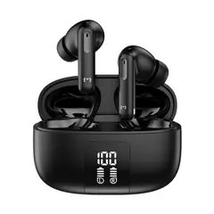 MICCELL - Audífonos Bluetooth ANC ENC Cancelación de Ruido BT 5.4 Estuche de Carga VQ-BH15