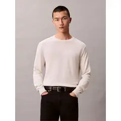 CALVIN KLEIN - Suéter clásico acanalado de algodón supima CK