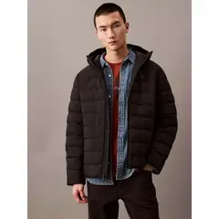 CALVIN KLEIN - Chaqueta acolchada plegable con capucha CK