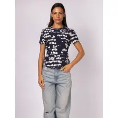 CALVIN KLEIN - CAMISETA SS CREPE GATHERED CREW NECK TO CK