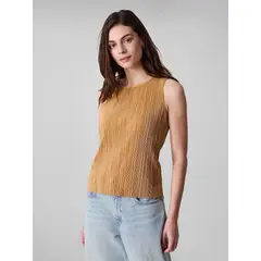 CALVIN KLEIN - Camiseta de tirantes plisada CK