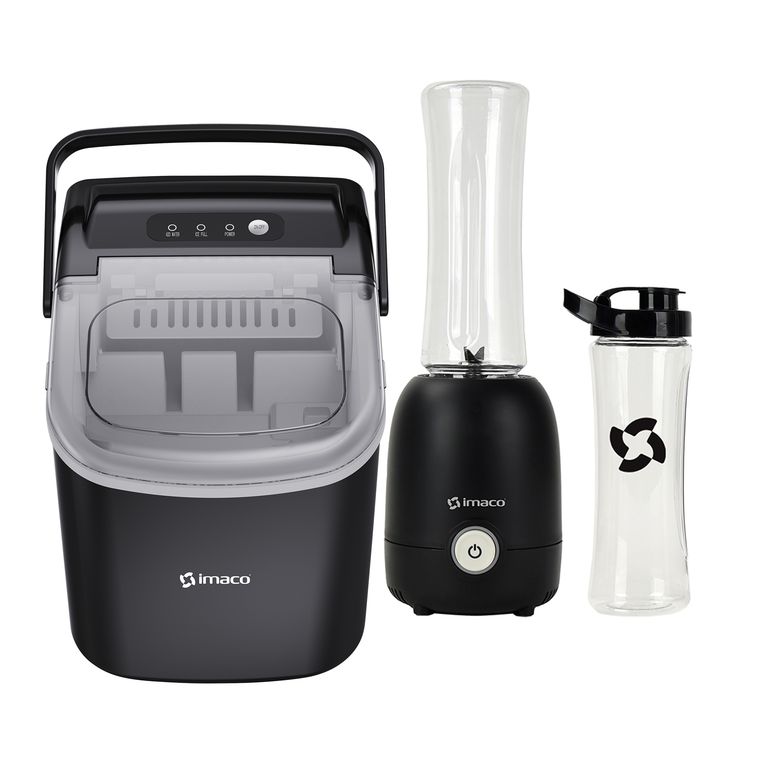 Combo maquina Hacer Hielo + Licuadora personal 600ml cvaso to-go quick mix