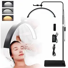 SEISA - Lampara Led Media Luna con Soporte celular 40w Pedestal Piso 190cm