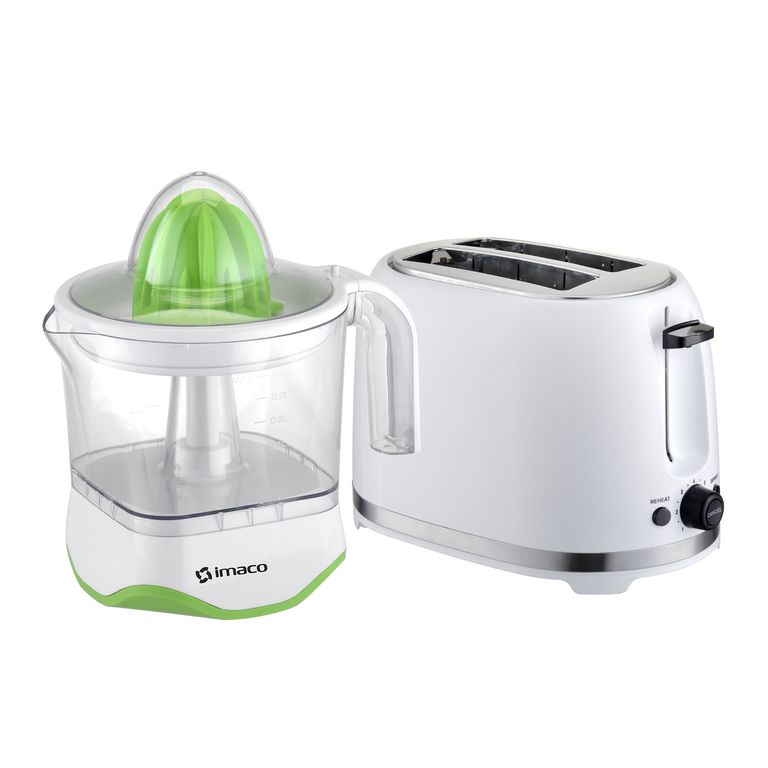 Combo exprimidor de cítricos 1 litro + Tostadora 2 panes