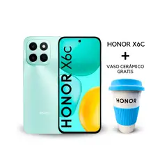 HONOR - Celular X6C 6gbram + 256 gb + Vaso