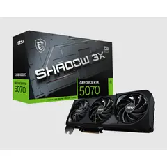 MSI - TARJETA DE VIDEO RTX 5070 SHADOW OC ( 912-V532-011 ) 12GB - GDDR7 - X2 FANES - DLSS4 - 192 BIT