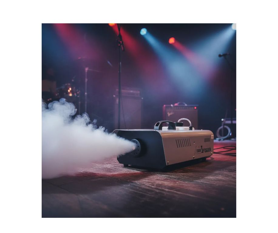 Maquina de humo 1800w con doble control + 1 botella gratis para efecto fiesta eventos