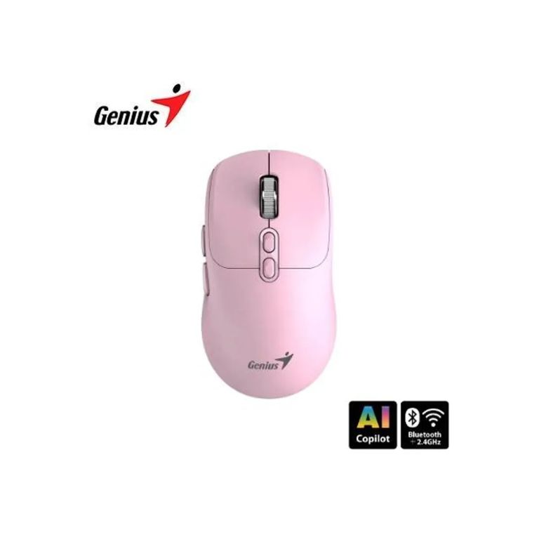 MOUSE NX-8080S AI COPILOT DUAL WIRELESSBT SILENT 7-BOT ROSADO