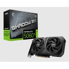 MSI - TARJETA DE VIDEO RTX 5060 TI SHADOW OC PLUS ( 912-V536-035 ) 8GB - GDDR7 - X2 FANES - DLSS4