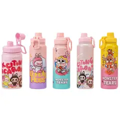 GENERICO - Toma Todo Térmico Labubu The Monster 800ml Tapa Térmica para Niñas