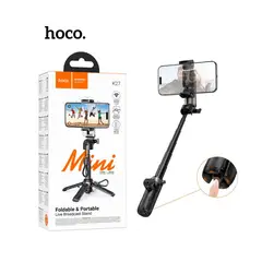 HOCO - Mini Trípode 2en1 para Selfie con Bluetooth 5.2 - K27