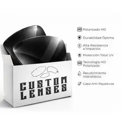 CUSTOM - Lunas repuesto para lentes de sol compatibles Turbine OO9263 - Azul